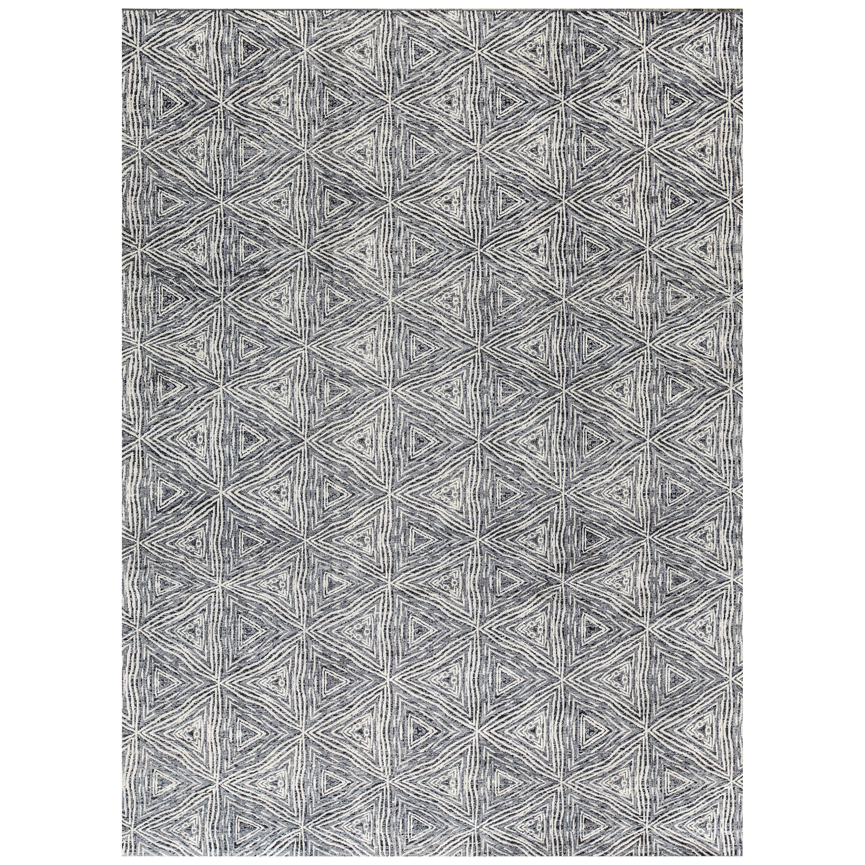 Zeitgenössischer handgewebter Teppich aus Wolle, Unikat  8'11 x 12' Zoll