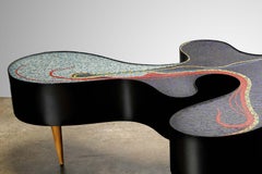 One-of-a-Kind Contemporary Mosaic Low Table by Katharina Welper, Brazil, 2014
