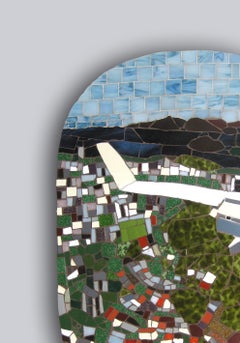 One-of-a-Kind Contemporary Mosaic ML0106 by Brazilian Artist Mariana Lloyd, 2020