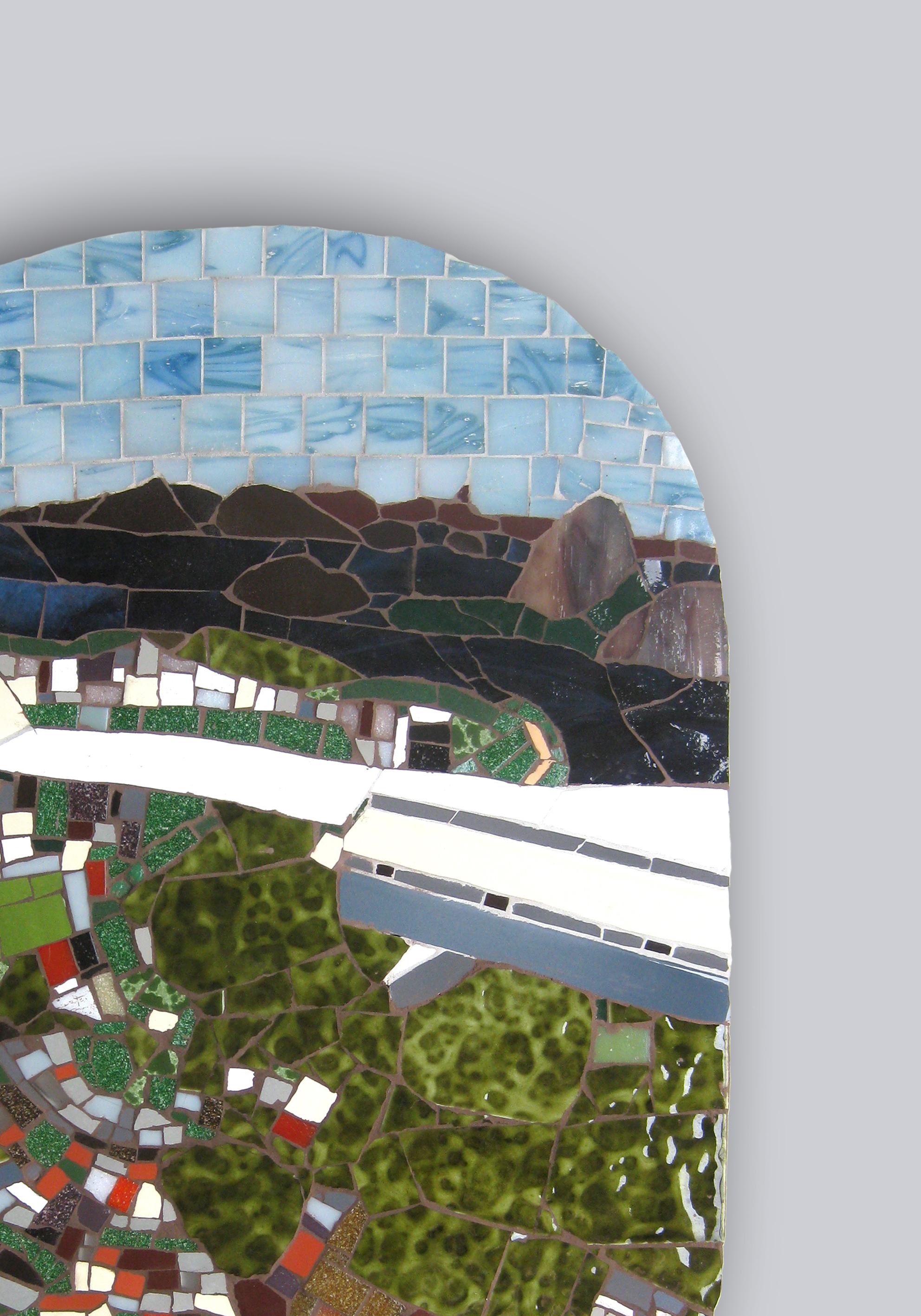 Mosaico contemporáneo único en su especie ML0106 de la artista brasileña Mariana Lloyd, 2020 Otro en venta