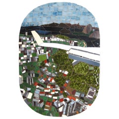 One-of-a-Kind Contemporary Mosaic ML0106 by Brazilian Artist Mariana Lloyd, 2020