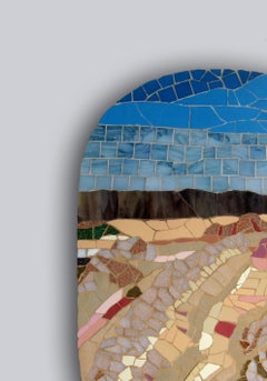 Mosaico contemporáneo único en su especie ML1701 de la artista brasileña Mariana Lloyd, 2020