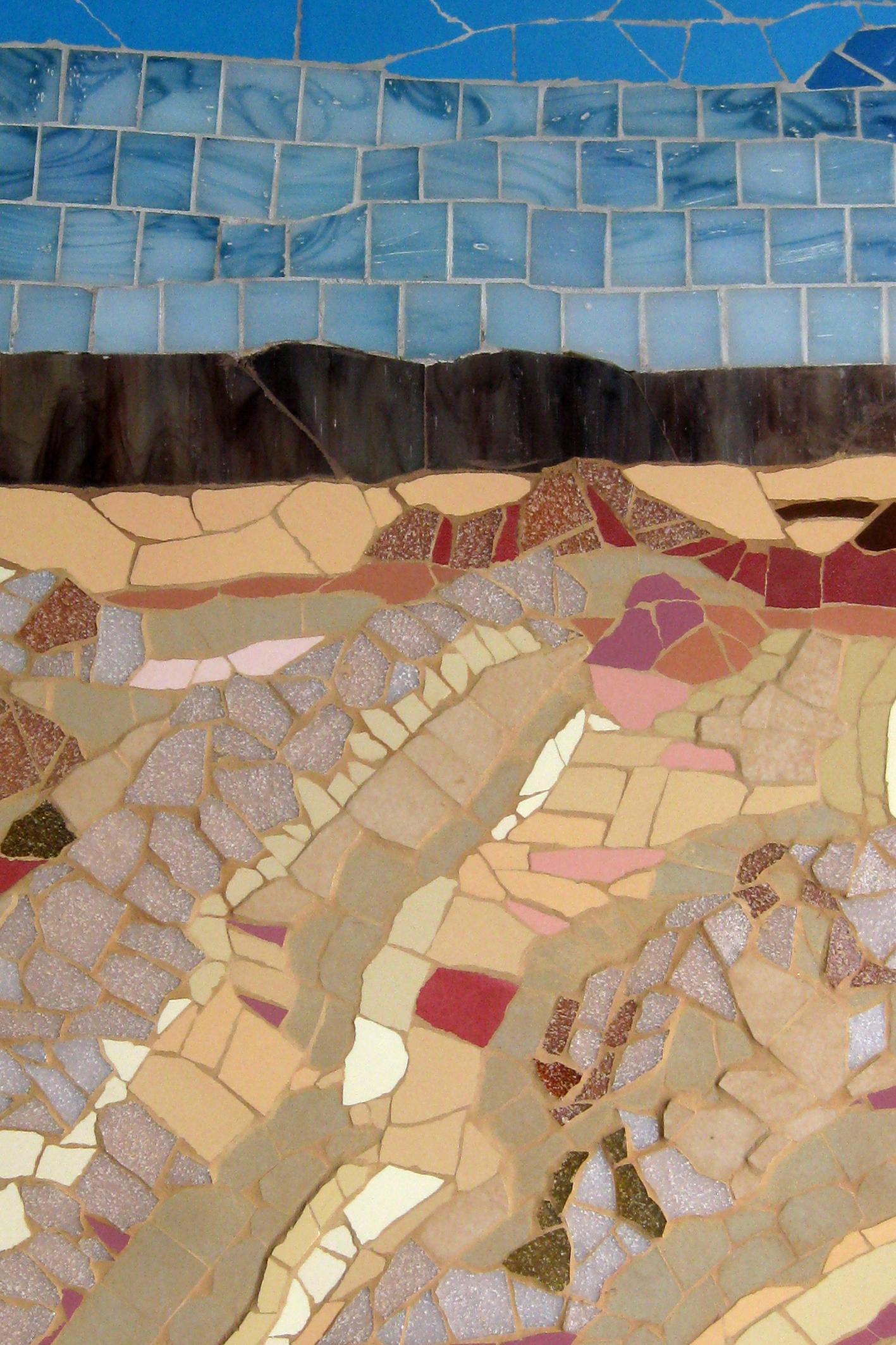 Ceramic One-of-a-Kind Contemporary Mosaic ML1701 by Brazilian Artist Mariana Lloyd, 2020 For Sale