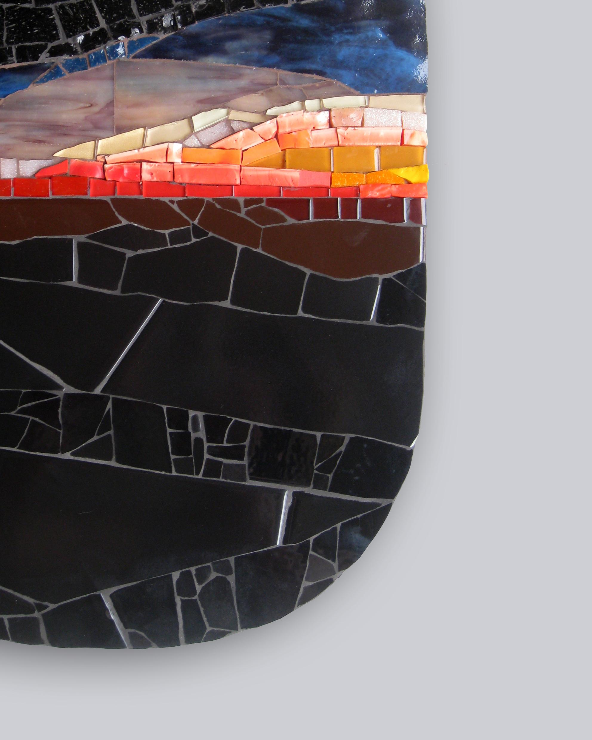 Stained One-of-a-Kind Contemporary Mosaic ML2711 by Brazilian Artist Mariana Lloyd, 2020