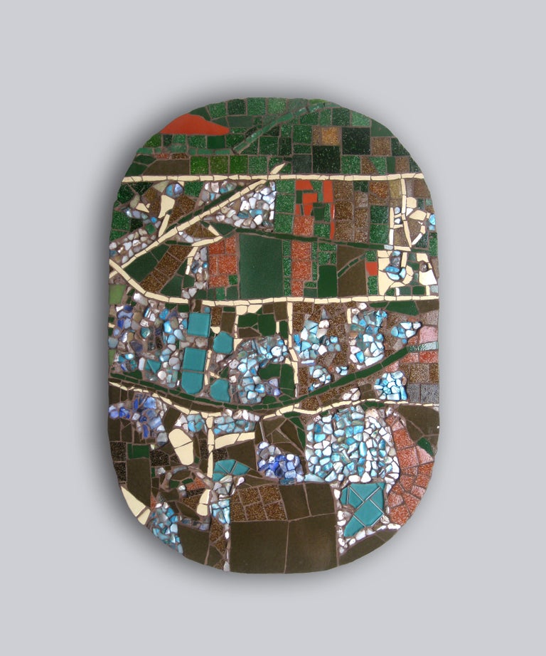 One-of-a-Kind Contemporary Mosaic ML2909 by Brazilian Artist Mariana Lloyd, 2020 For Sale 1