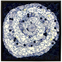 One of a Kind Contemporary Spiral Mosaic 01 by Brazilian artist Mariana Lloyd