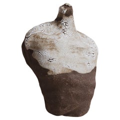 One-of-a-kind Crater Sculptural Bottle No.2