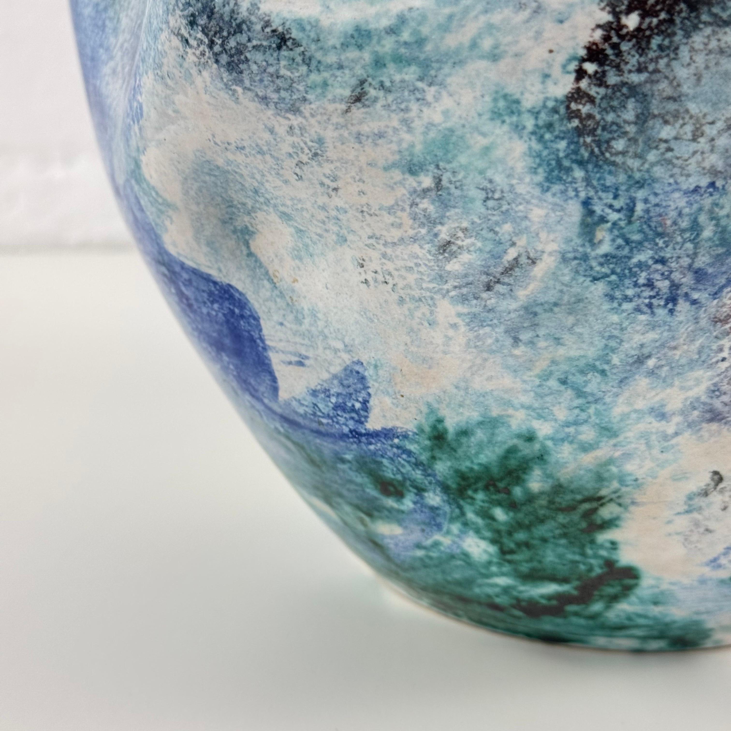 Einzigartige dekorative Zodiac-Vase, Albisola, Italien, 1930er Jahre im Angebot 2