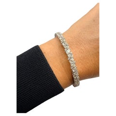 One of a kind diamond bangle bracelet 18KT gold