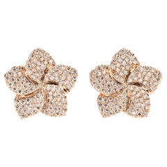 One-of-a-Kind Diamond Magnolia Earrings