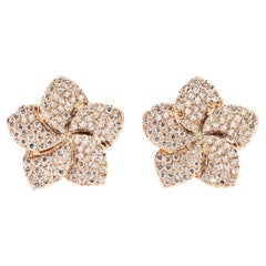 One-of-a-Kind Diamond Magnolia Earrings
