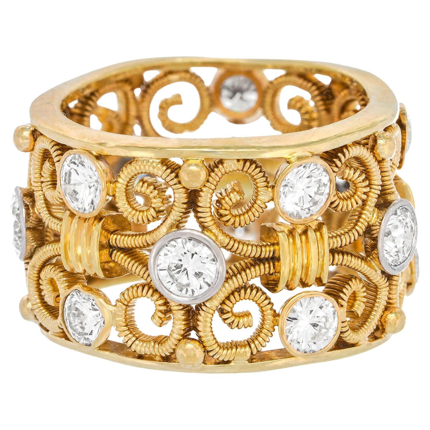 One-of-a-kind Diamond-set Ring For Sale at 1stDibs