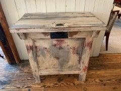 One of a Kind Distressed Painted Chest Credenza