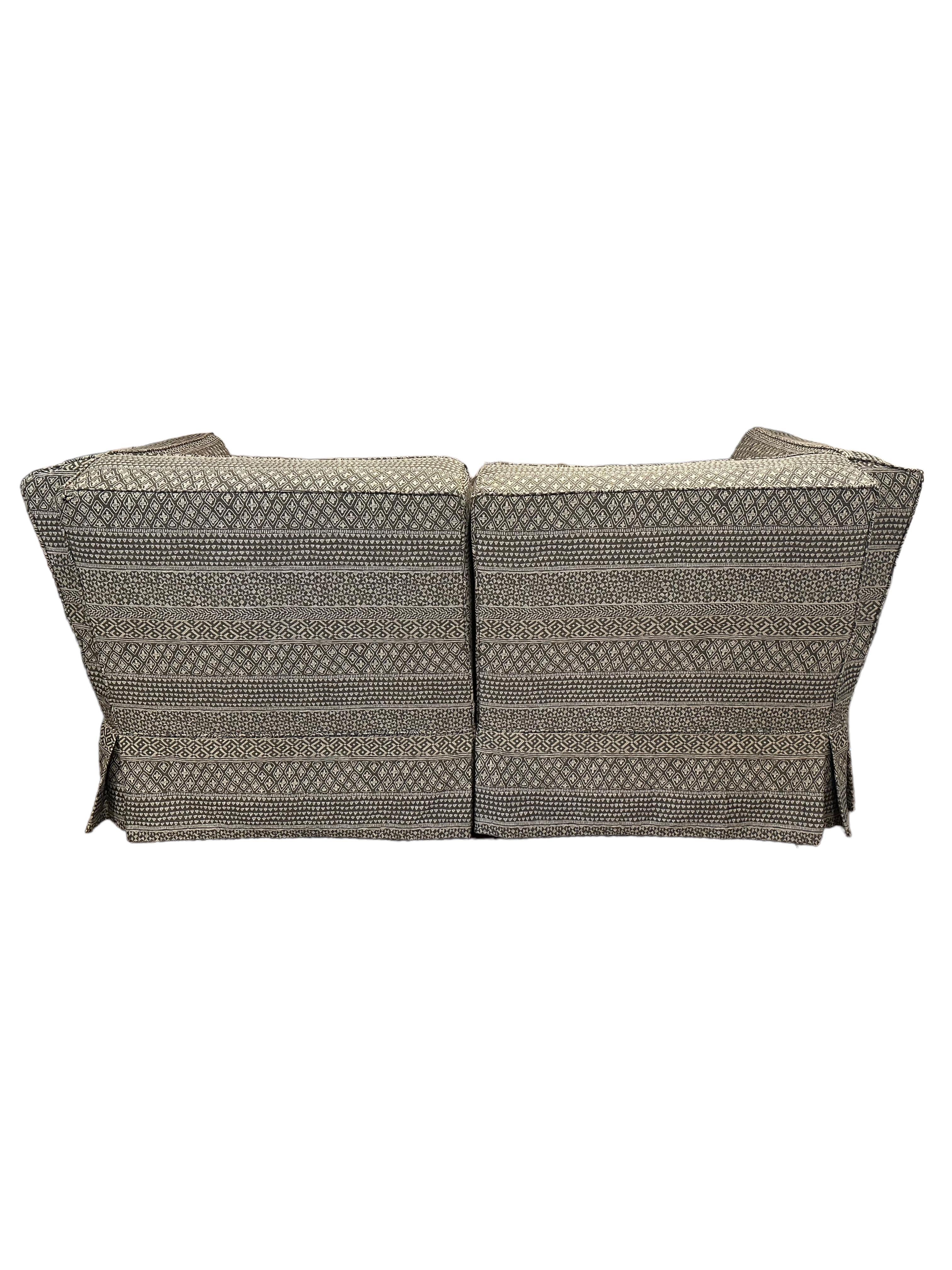 One-of-a-kind Donghia Two-Piece Loveseat For Sale 4