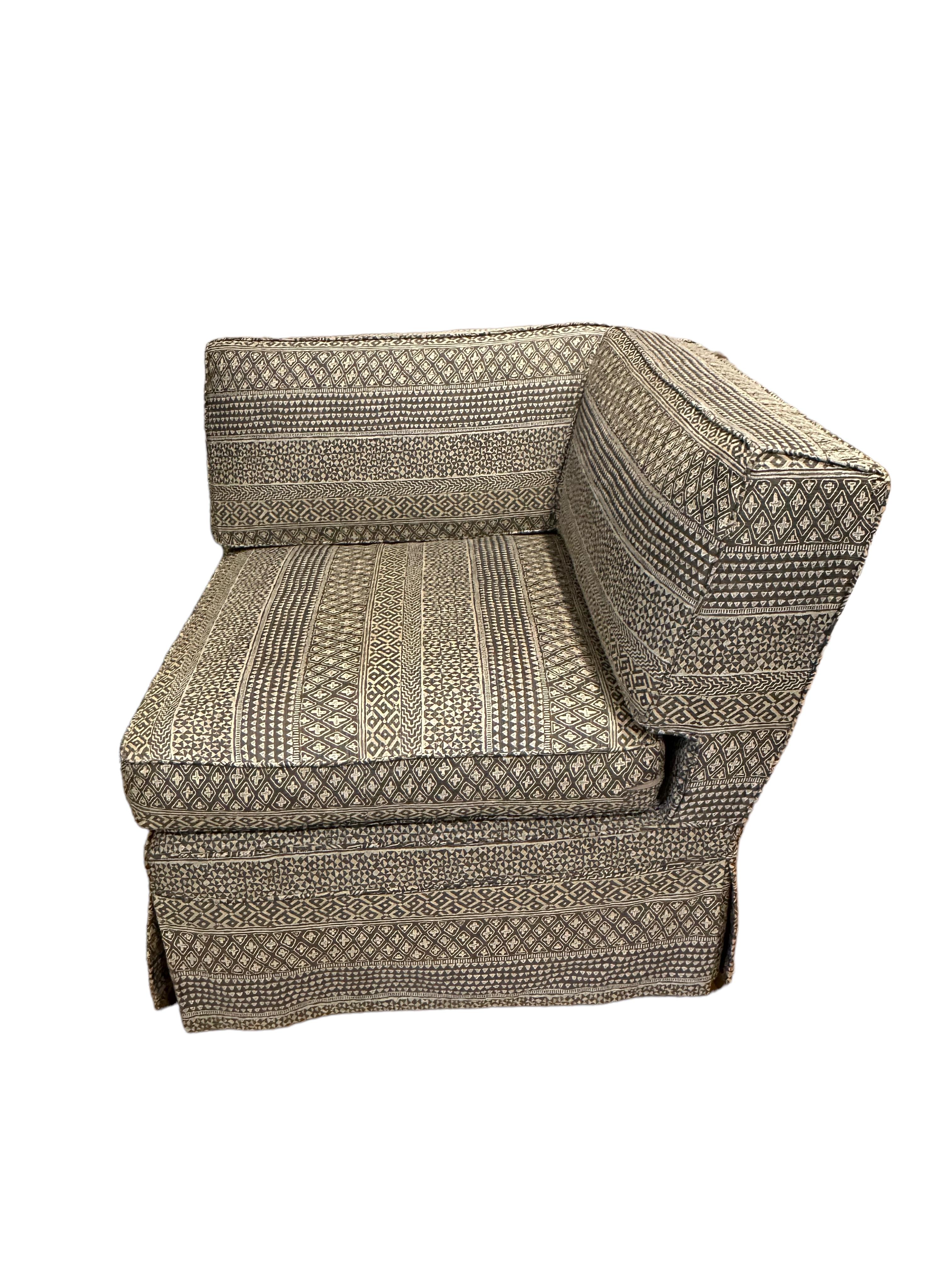 One-of-a-kind Donghia Two-Piece Loveseat For Sale 7