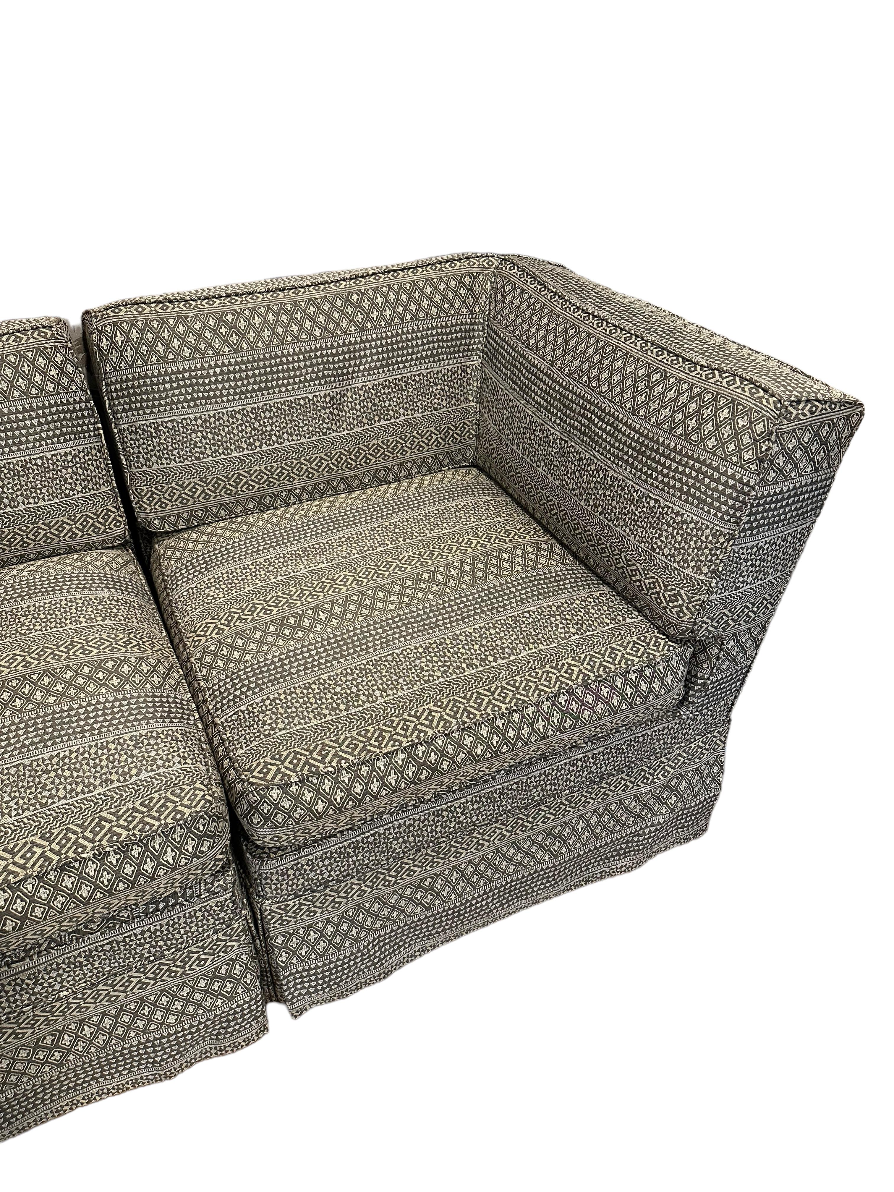 American One-of-a-kind Donghia Two-Piece Loveseat For Sale
