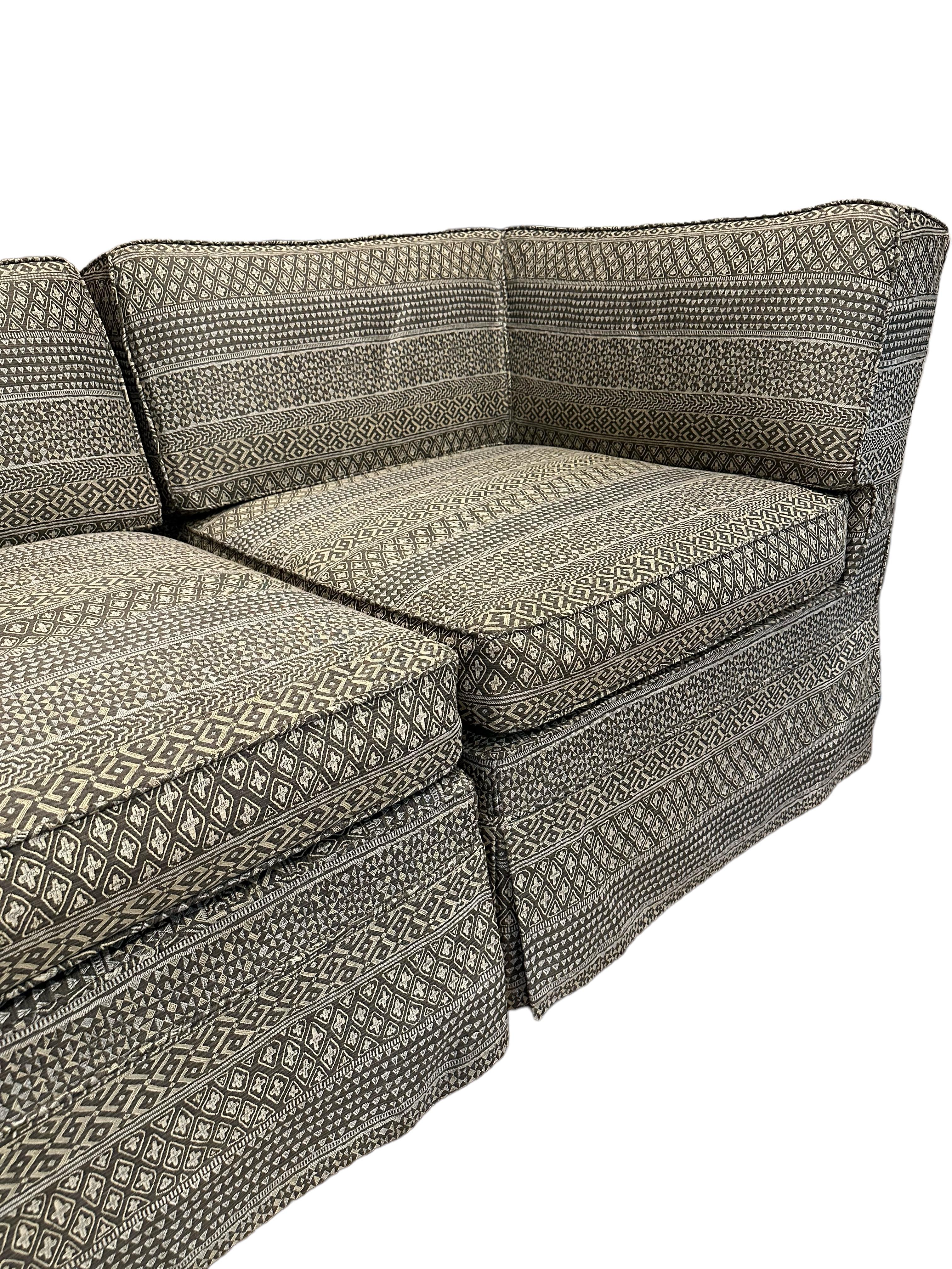20th Century One-of-a-kind Donghia Two-Piece Loveseat For Sale
