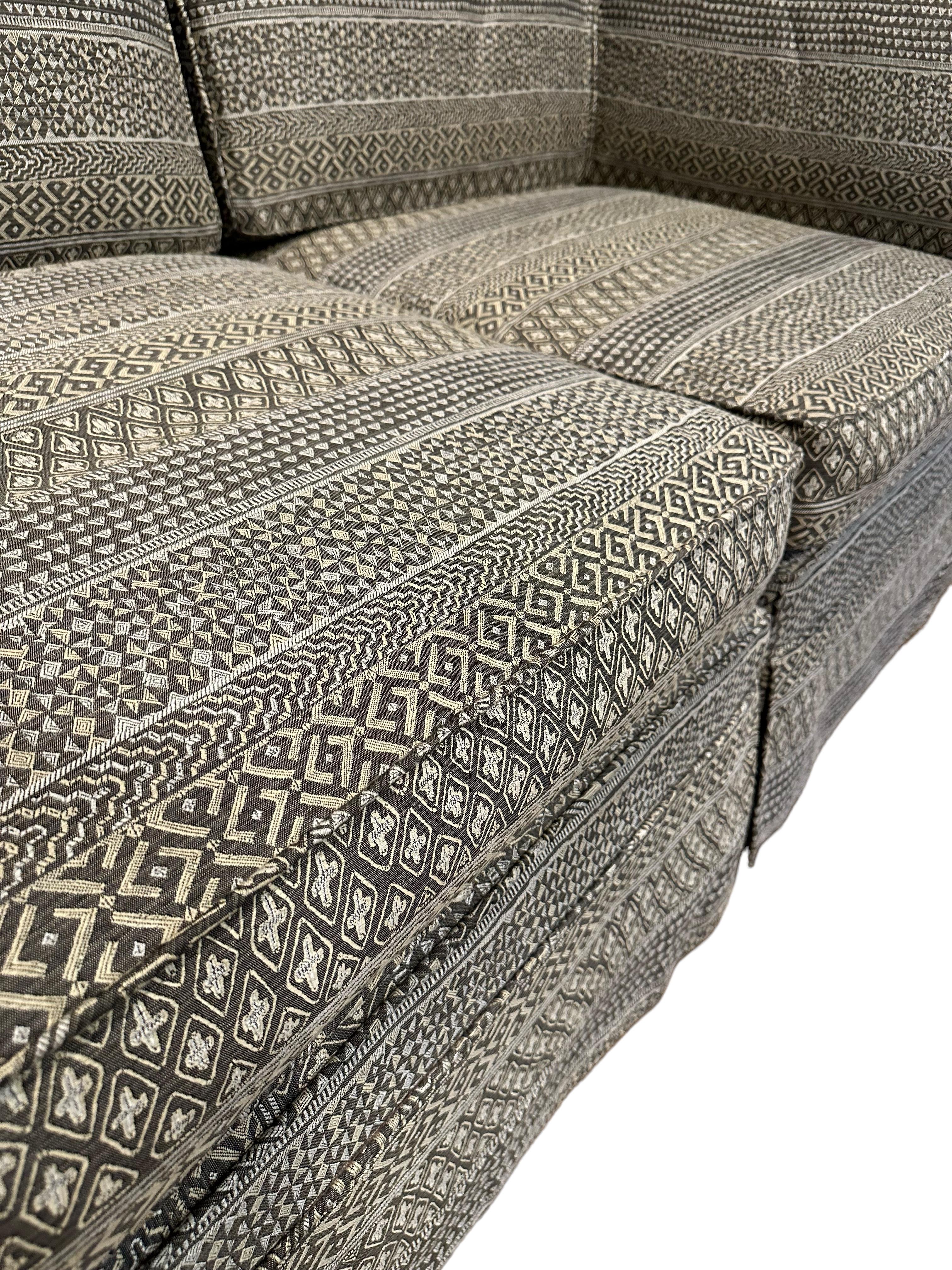 One-of-a-kind Donghia Two-Piece Loveseat For Sale 1