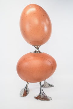 Armario "Huevos" único en arce y acero inoxidable