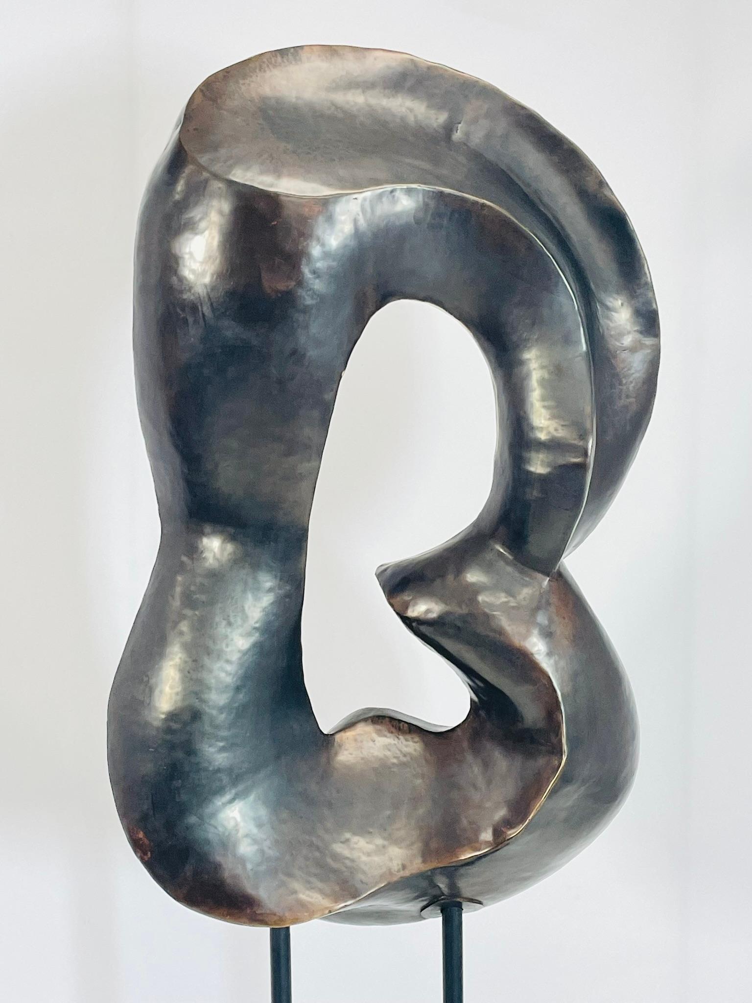 Figurativo unico nel suo genere  Scultura da terra in ottone massiccio, USA 21° secolo in vendita 3