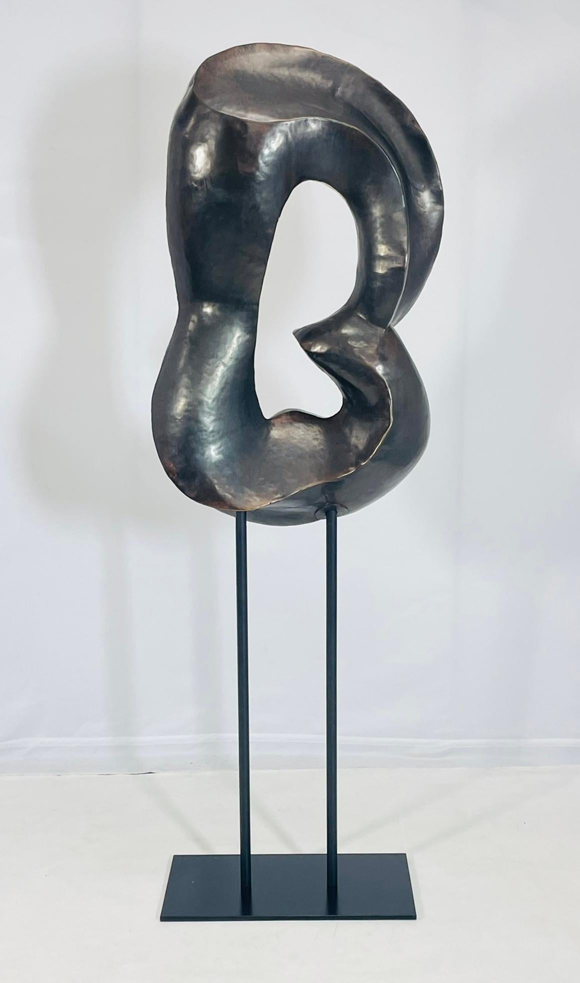 Figurativo unico nel suo genere  Scultura da terra in ottone massiccio, USA 21° secolo in vendita 4