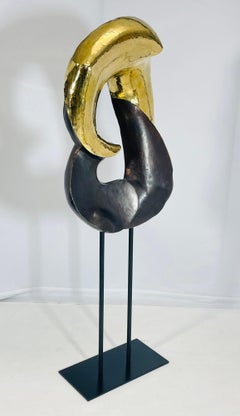 Figurativo unico nel suo genere  Scultura da terra in ottone massiccio, USA 21° secolo