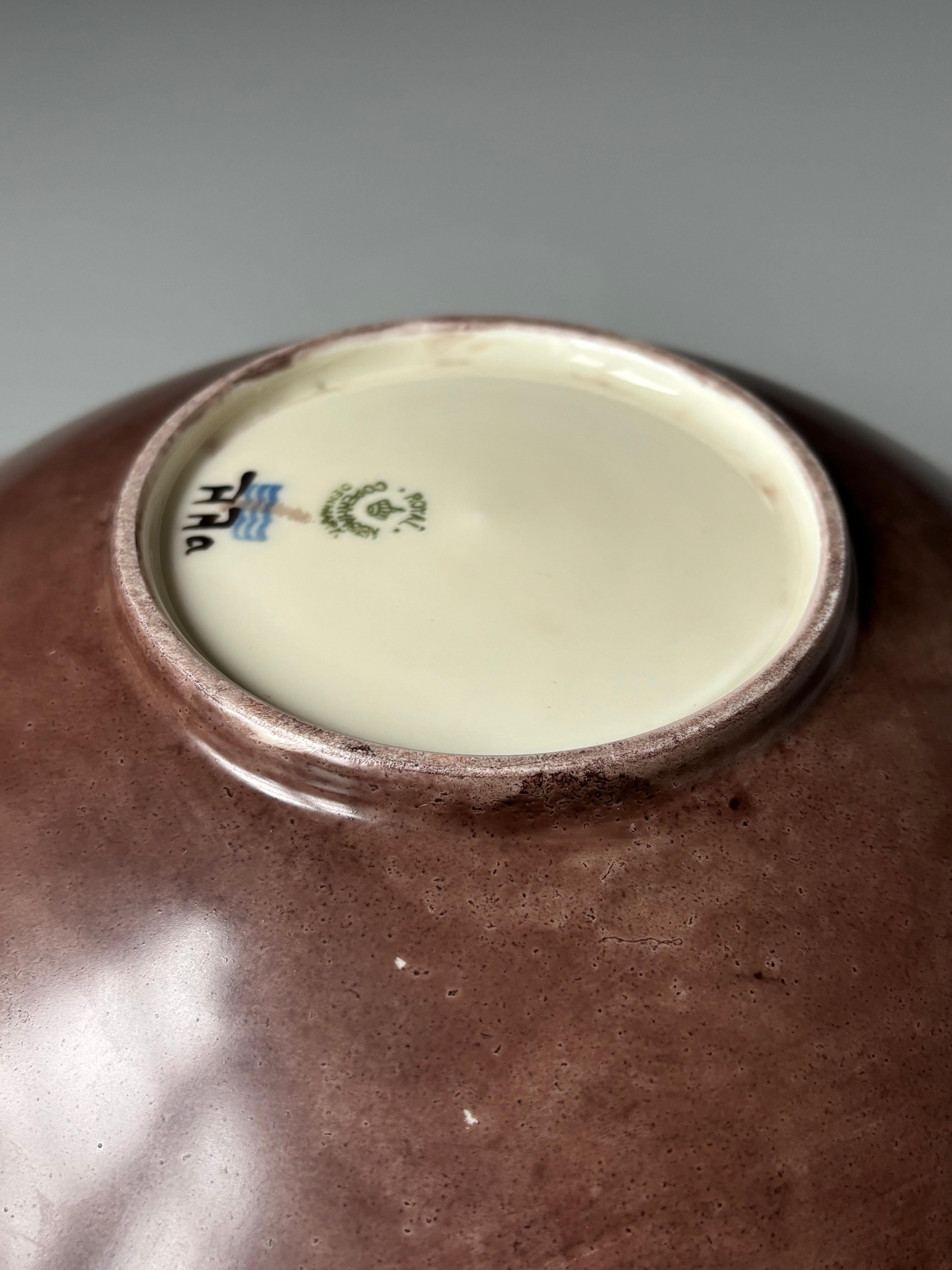 Ciotola floreale Royal Copenhagen unica nel suo genere, anni '40 in vendita 1