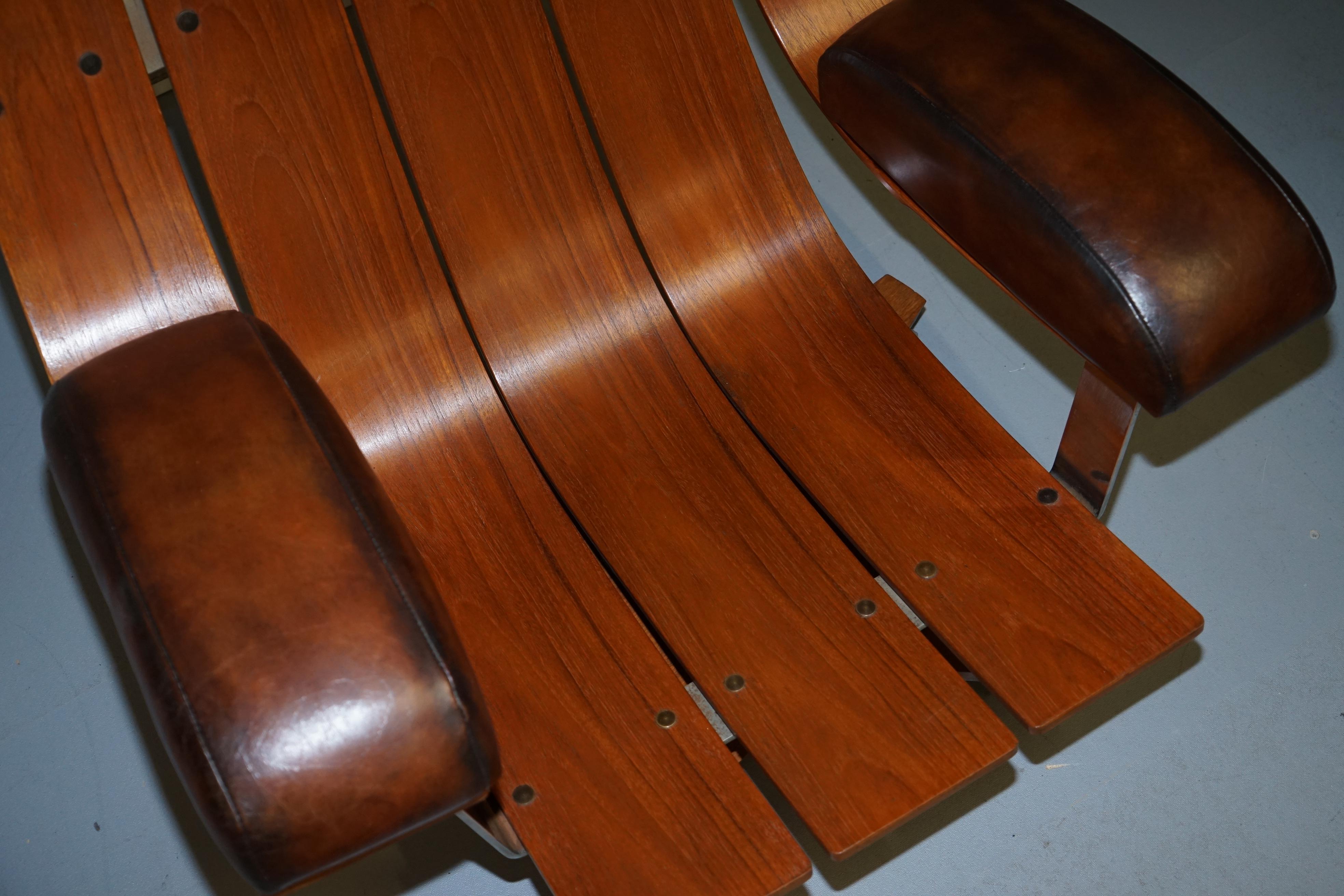 Einzigartiger, vollständig restaurierter, handgefärbter Housemaster-Sessel aus braunem Leder von G-Plan im Angebot 11