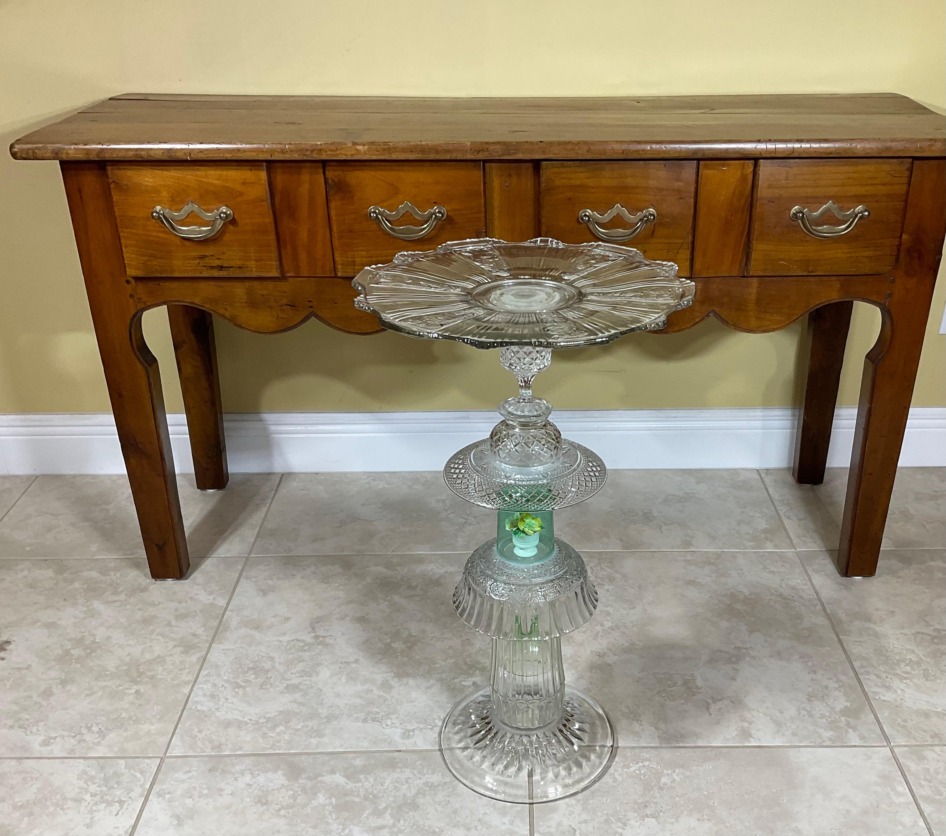 One of a Kind Glass Table For Sale 4