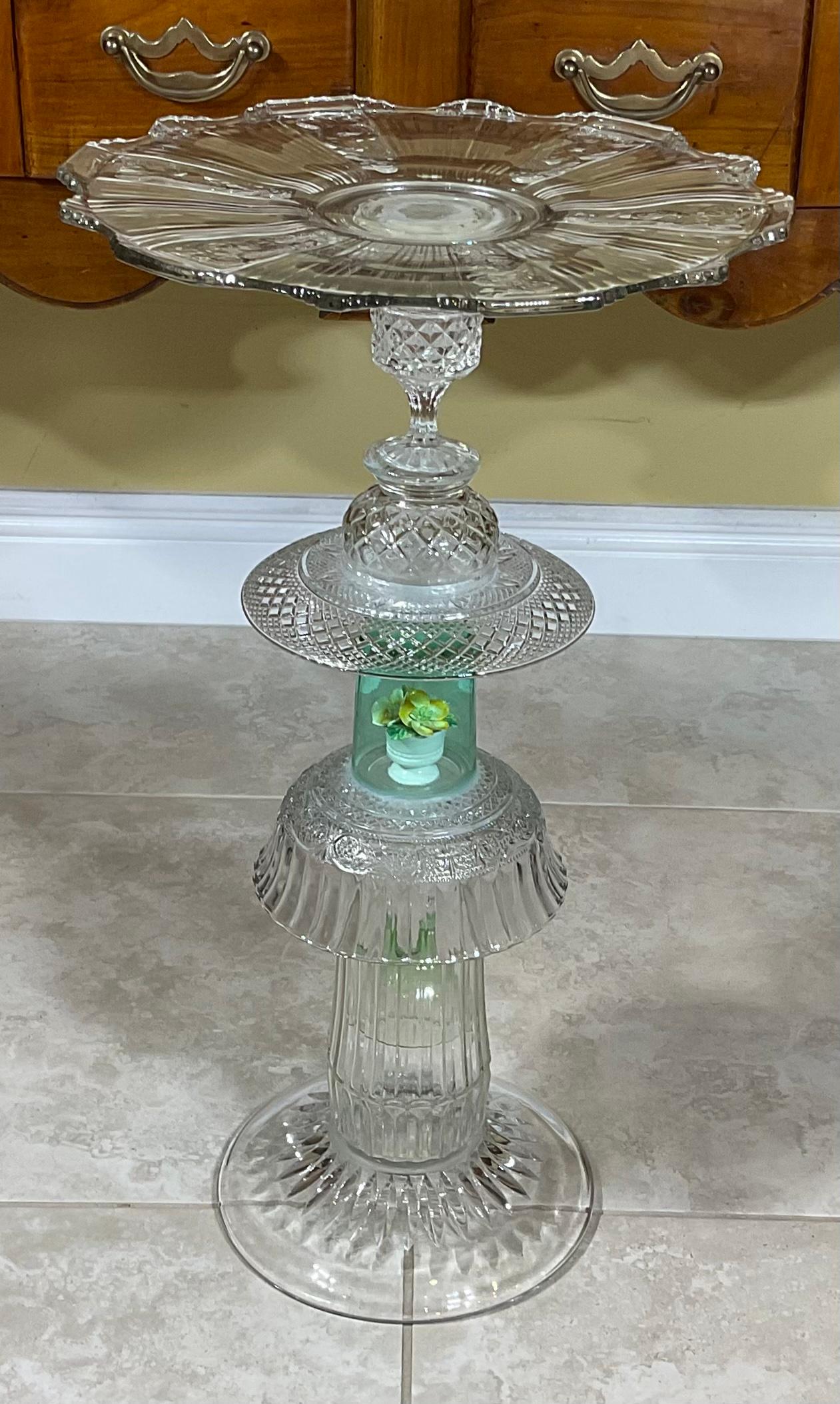 One of a Kind Glass Table For Sale 6