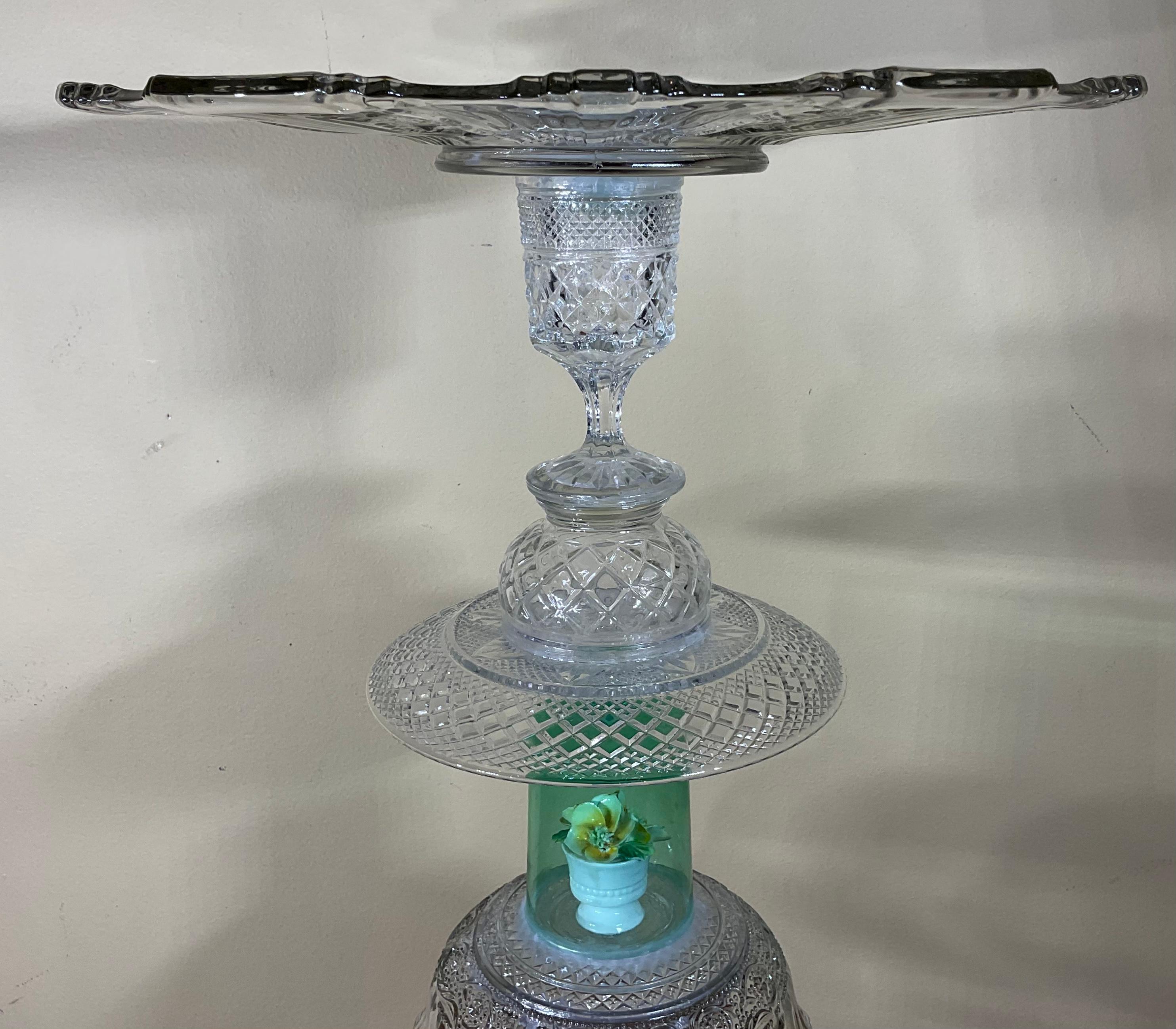 One of a Kind Glass Table In Good Condition For Sale In Delray Beach, FL