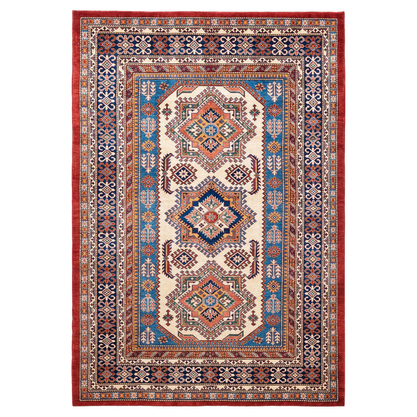 Tapis turkmène noué à la main - années 1960-1970