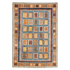 One-of-a-kind Hand Knotted Bohemian Tribal Tribal Yellow Area Rug