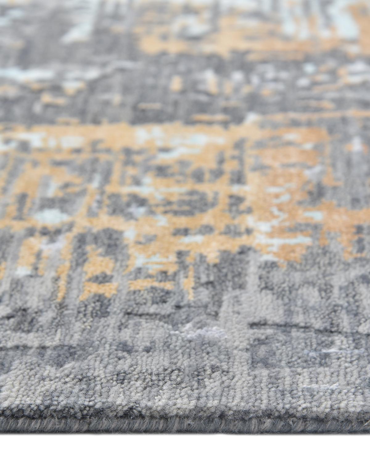 One-of-a-kind Hand Knotted Contemporary Gray Area Rug 1