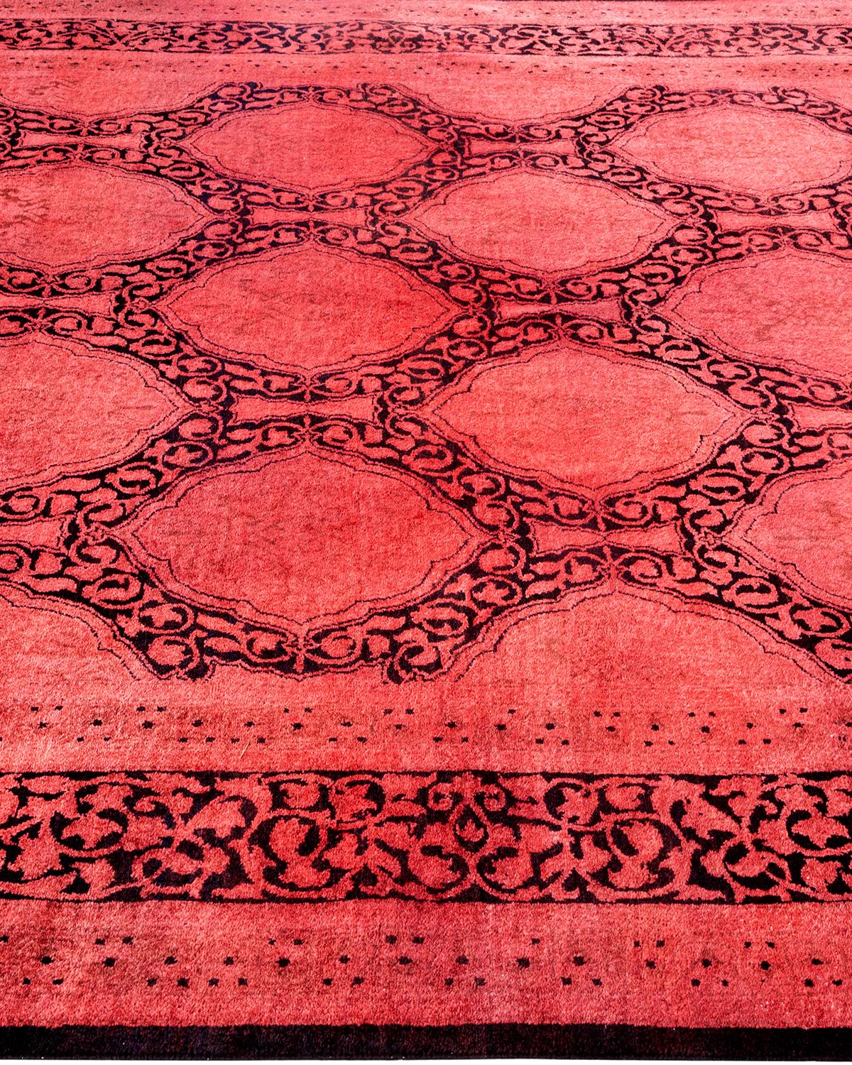 Einzigartiger handgeknüpfter zeitgenössischer schwarzer Overdyed-Teppich im Zustand „Neu“ im Angebot in Norwalk, CT