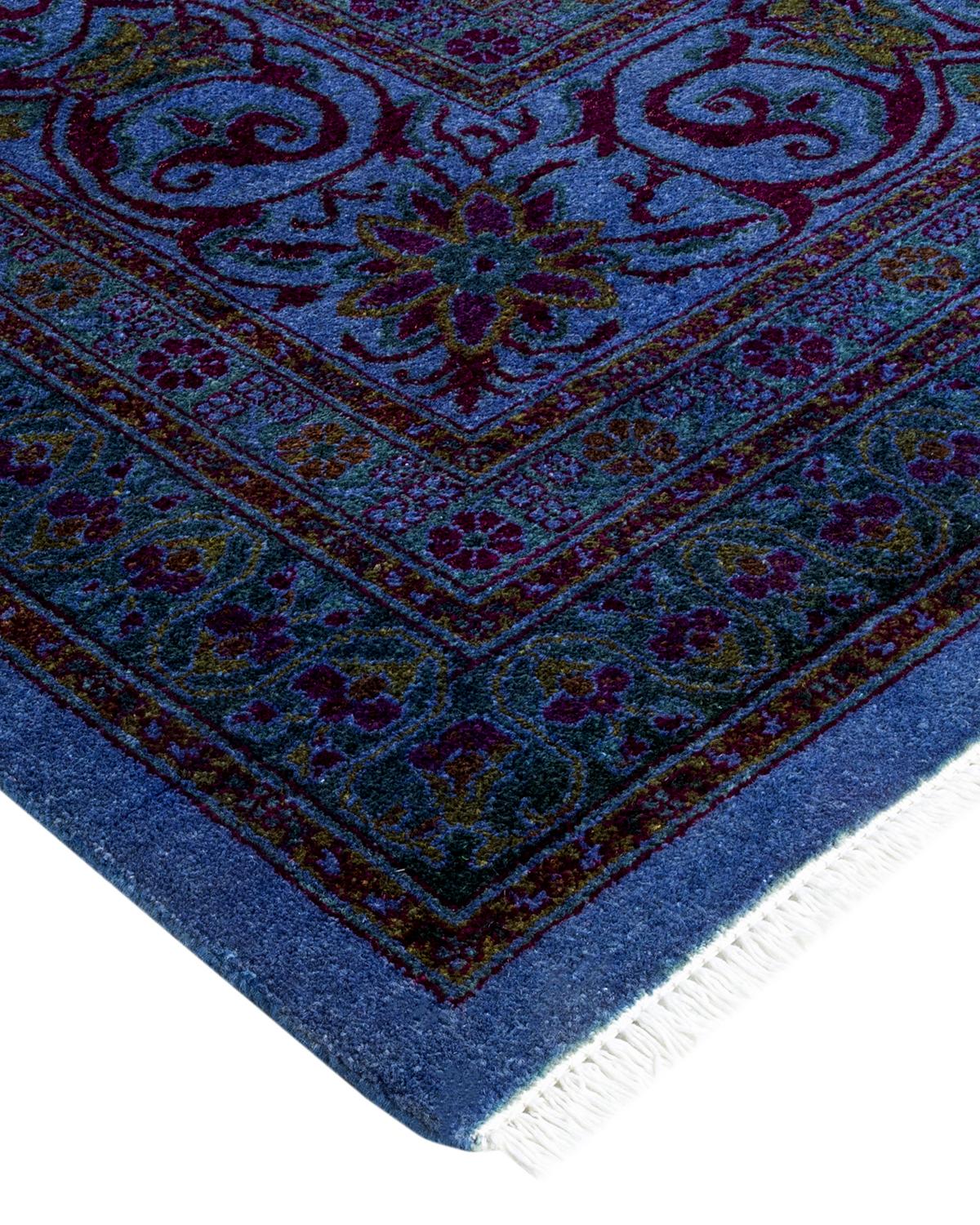 Vibrance rugs epitomize Classic with a twist: Traditional patterns overdyed in brilliant color. Each hand knotted rug is washed in a 100%-natural botanical dye that reveals hidden nuances in the designs. These are rugs that transcend trends, and