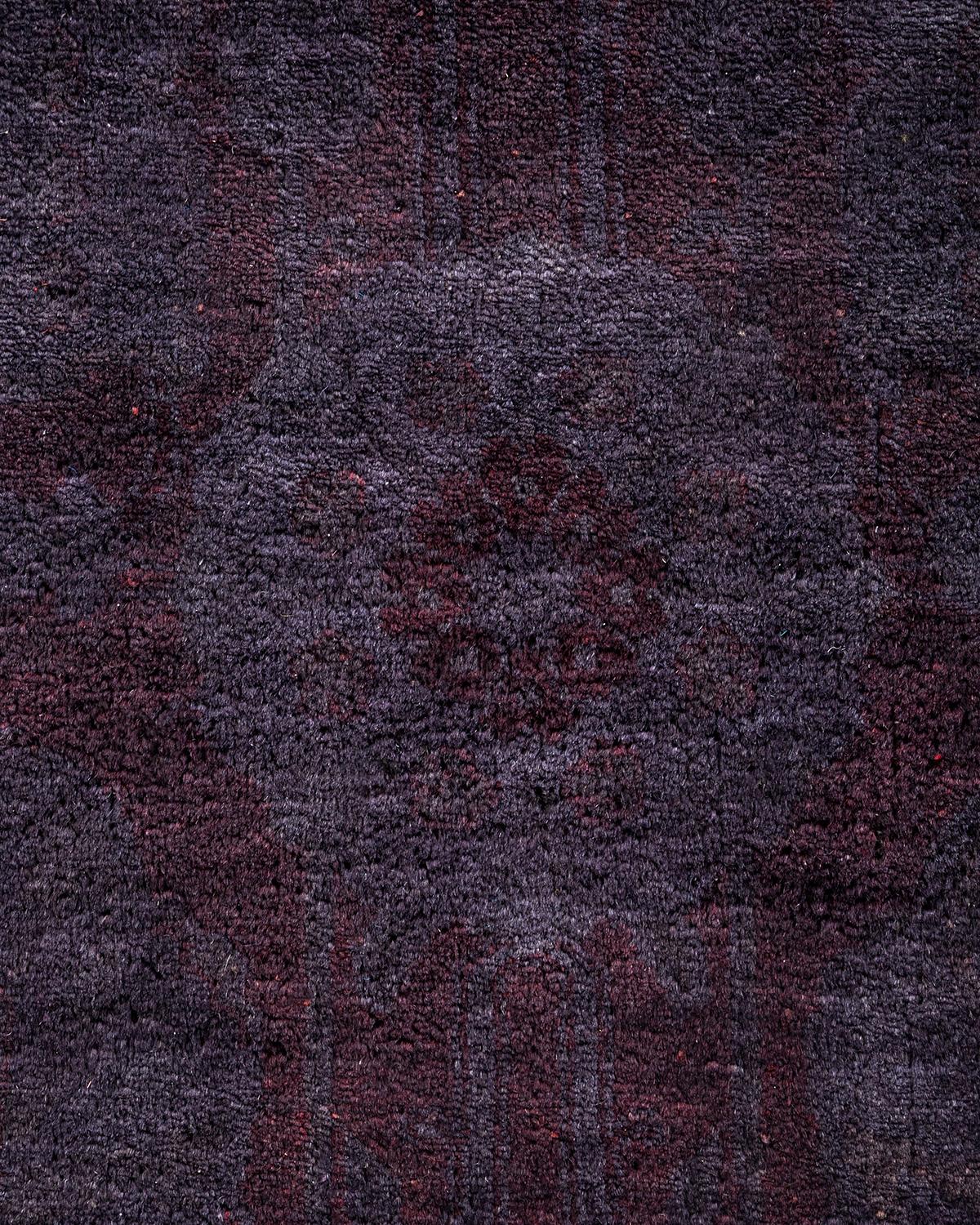Einzigartiger handgeknüpfter zeitgenössischer grauer Overdyed-Teppich (Pakistanisch) im Angebot