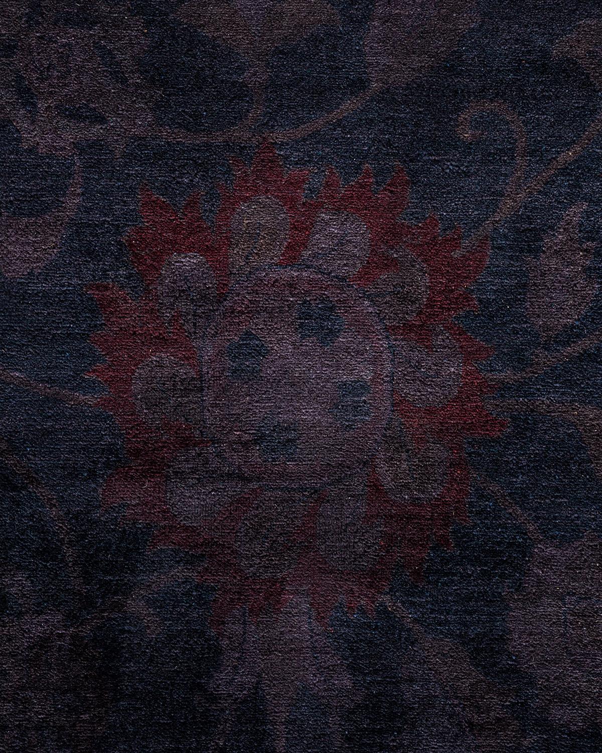 Einzigartiger handgeknüpfter zeitgenössischer grauer Overdyed-Teppich (Pakistanisch) im Angebot