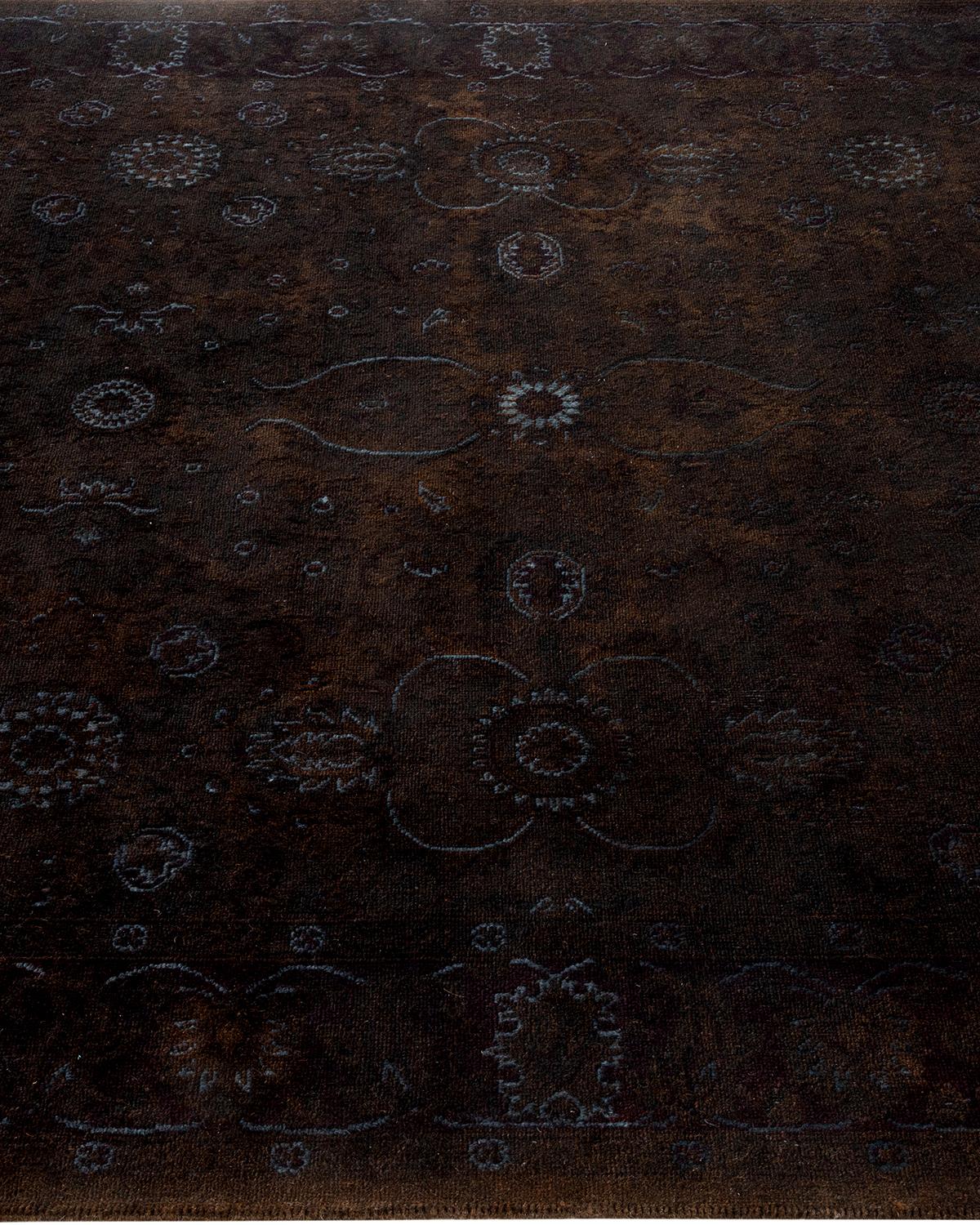 Tapis de sol contemporain surdimensionné gris, noué à la main, unique en son genre Neuf - En vente à Norwalk, CT