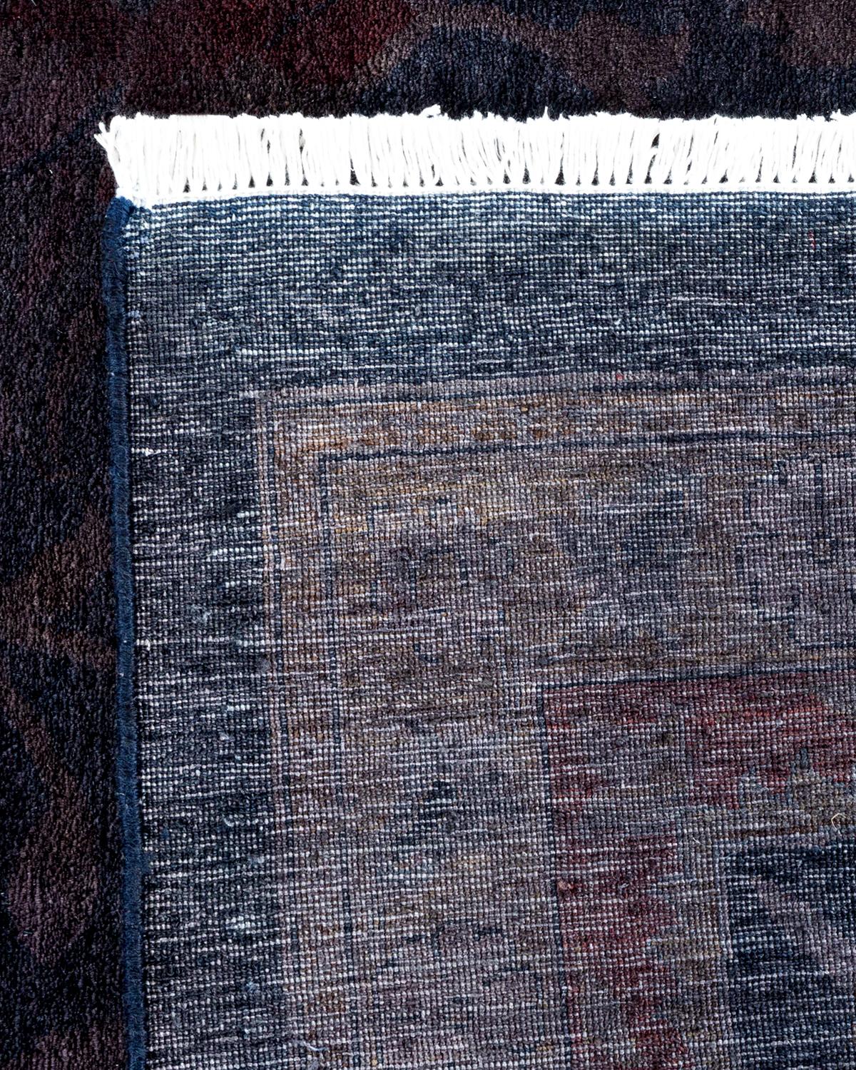 Einzigartiger handgeknüpfter zeitgenössischer grauer Overdyed-Teppich (21. Jahrhundert und zeitgenössisch) im Angebot