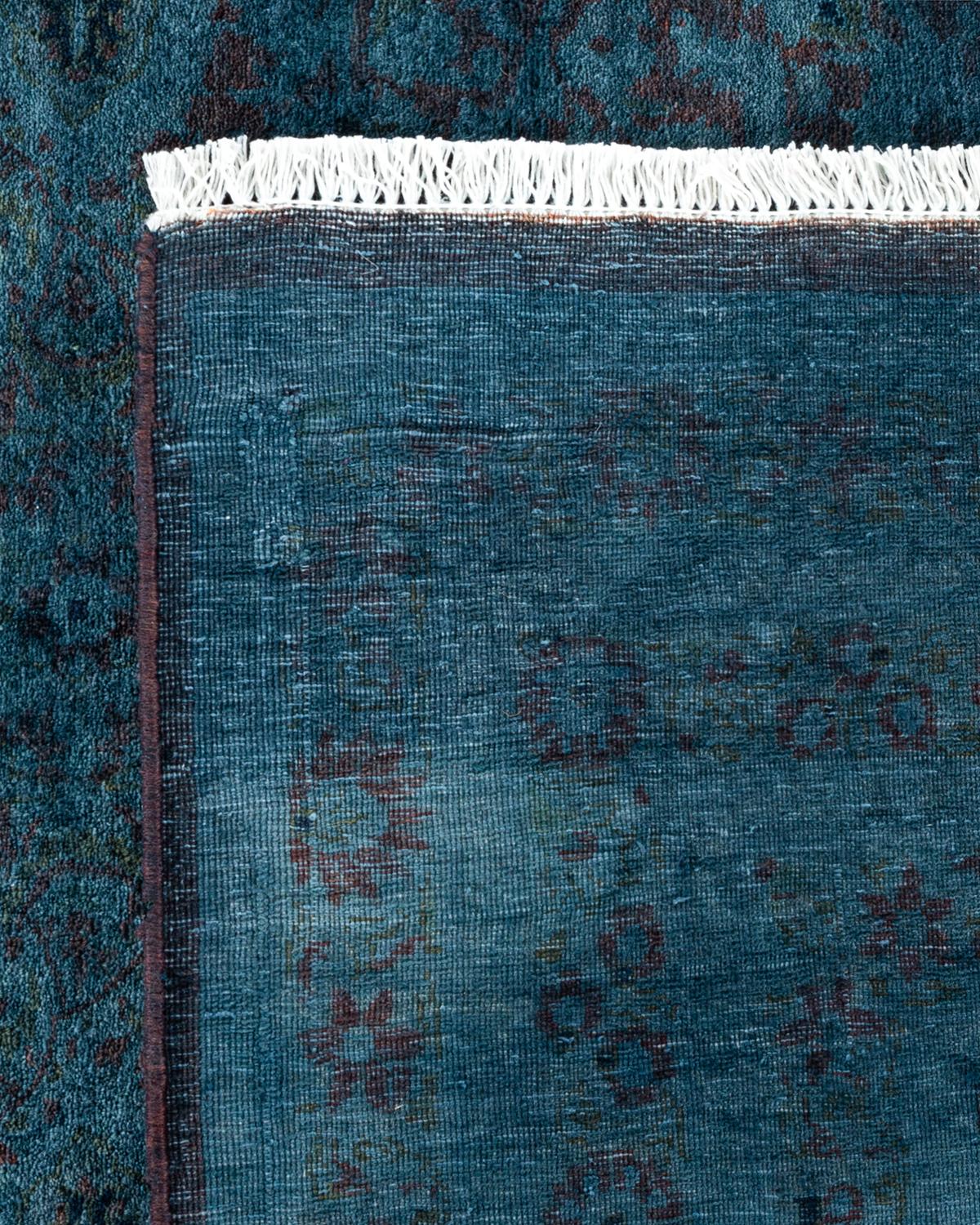 Einzigartiger handgeknüpfter zeitgenössischer grauer Overdyed-Teppich (21. Jahrhundert und zeitgenössisch) im Angebot