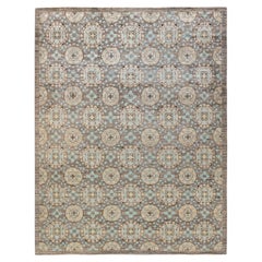 One-of-a-Kind Hand Knotted Floral Eclectic Beige Area Rug