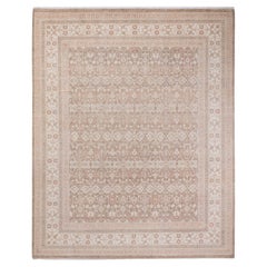 One-of-a-kind Hand Knotted Floral Mogul Beige Area Rug