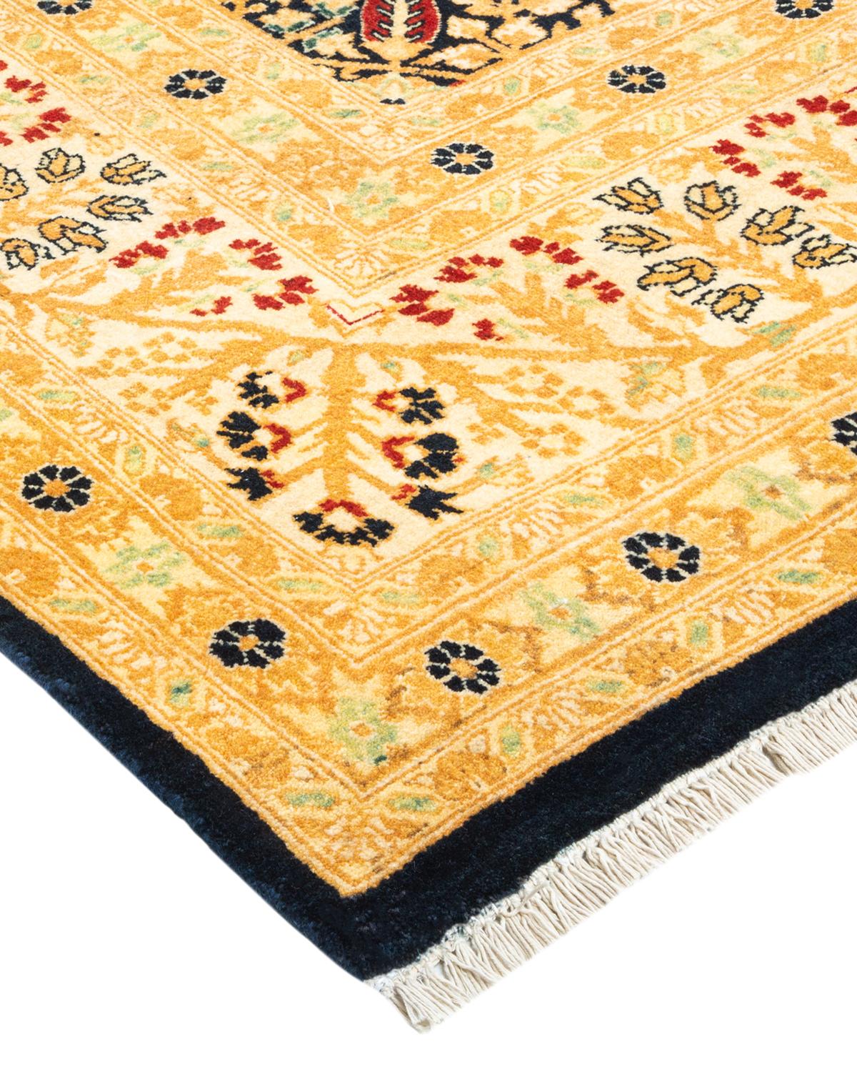 With understated palettes and allover designs, the rugs in the Mogul Collection will bring timeless sophistication to any room. Influenced by a spectrum of Turkish, Indian, and Persian designs, the artisans who handweave these wool rugs imbue