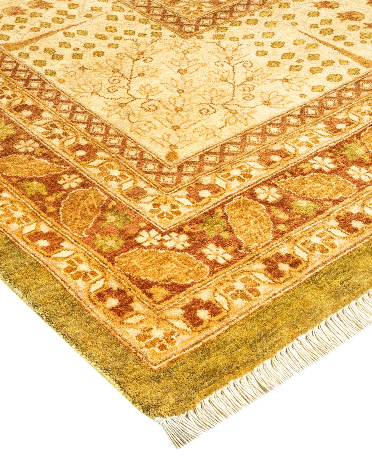 Las alfombras de la colección Mogul, con sus colores discretos y sus diseños en toda la superficie, aportarán una sofisticación atemporal a cualquier habitación. Influenciadas por un espectro de diseños turcos, indios y persas, los artesanos que