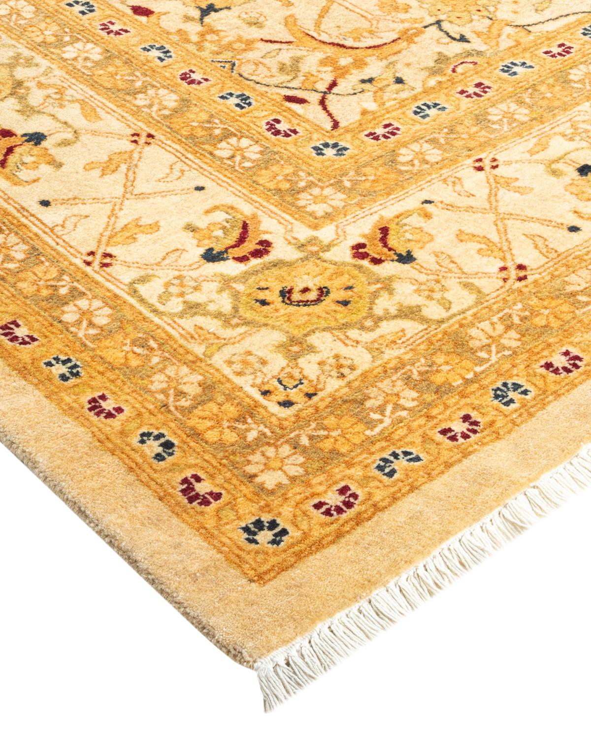 With understated palettes and allover designs, the rugs in the Mogul Collection will bring timeless sophistication to any room. Influenced by a spectrum of Turkish, Indian, and Persian designs, the artisans who handweave these wool rugs imbue