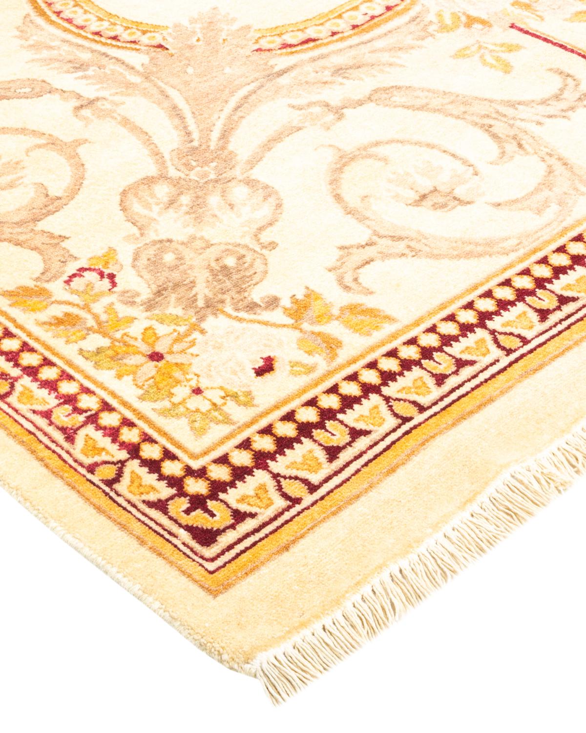 With understated palettes and allover designs, the rugs in the Mogul Collection will bring timeless sophistication to any room. Influenced by a spectrum of Turkish, Indian, and Persian designs, the artisans who handweave these wool rugs imbue