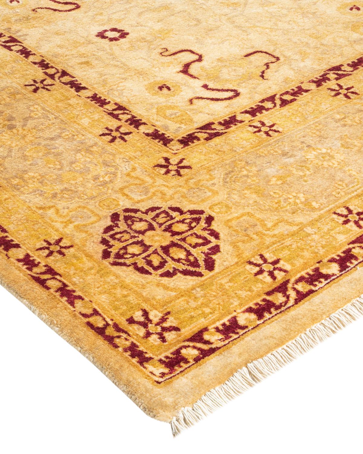 With understated palettes and allover designs, the rugs in the Mogul Collection will bring timeless sophistication to any room. Influenced by a spectrum of Turkish, Indian, and Persian designs, the artisans who handweave these wool rugs imbue