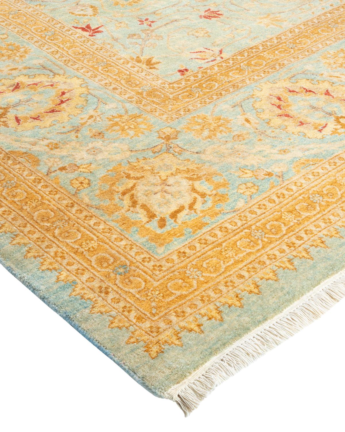 With understated palettes and allover designs, the rugs in the Mogul Collection will bring timeless sophistication to any room. Influenced by a spectrum of Turkish, Indian, and Persian designs, the artisans who handweave these wool rugs imbue