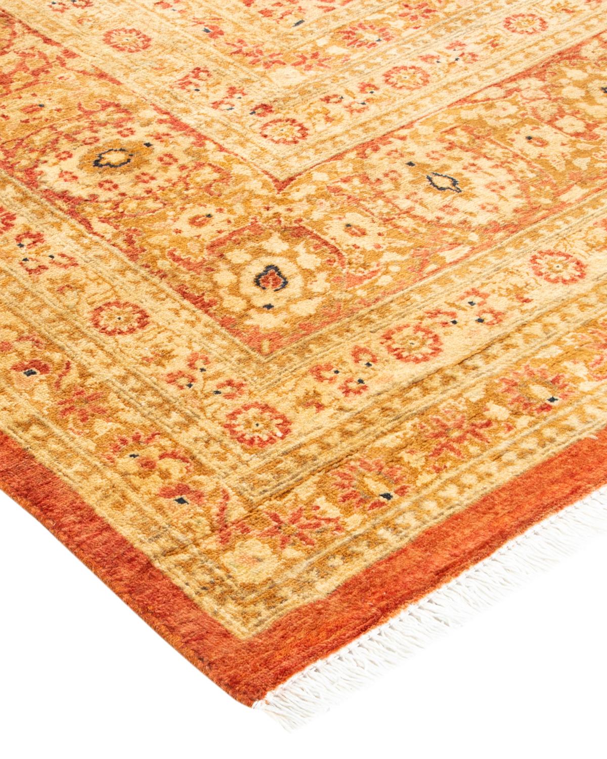 With understated palettes and allover designs, the rugs in the Mogul Collection will bring timeless sophistication to any room. Influenced by a spectrum of Turkish, Indian, and Persian designs, the artisans who handweave these wool rugs imbue